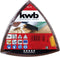 kwb 492770 Deltaschuurpapierset Korrelgrootte 60, 120, 180 (Ø) 105 mm 20 stuk(s)