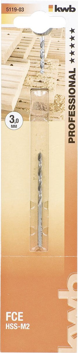 kwb 511903 Hout-spiraalboor 3 mm Gezamenlijke lengte 61 mm 1 stuk(s)