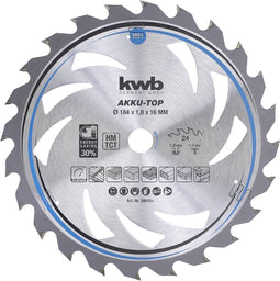 kwb 586154 Hardmetaal-cirkelzaagblad 184 x 16 x 1.2 Aantal tanden: 24 1 stuk(s)