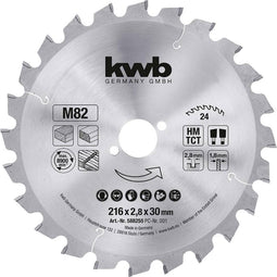 kwb 588255 Cirkelzaagblad 216 x 30 mm 1 stuk(s)