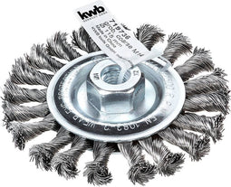 KWB AGGRESSO-FLEX ® schijfborstel voor haakse slijper - Ø 115 mm - Grof - Gevlochten HSS staaldraad - M14 - 719736