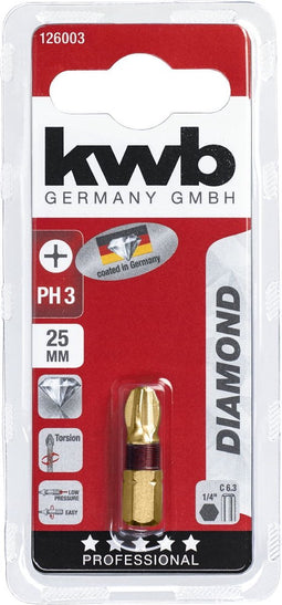 KWB Bit 25mm Diamond Ph 3 Kaart