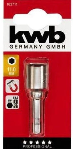 KWB - Bit dop - 11 mm - 1/4" zeskant schacht - Magnetisch - 102711