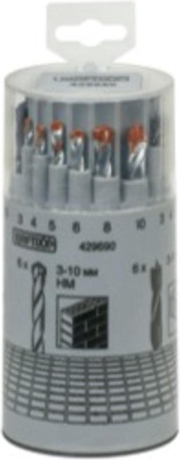 KWB - Borenset HSS 6x Steen - 6x Metaal en 6x Houtboren - 18-delig