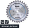 kwb cirkelzaagblad 200 x 16 mm - snel zagen, hardmetalen tanden, geschikt voor zacht en hard hout, meubel- en spaanplaat