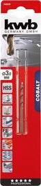 KWB Cobalt Metaalboor op Kaart - 3,0 mm