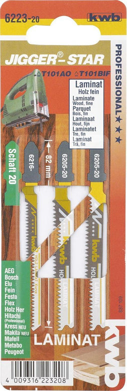 KWB Decoupeerzaagblad - Star 3-delig Laminaat 6223-20