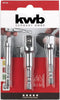 kwb dopsleuteladapterset 3-delig - zeskant naar vierkant voor boormachines, dopsleutels, schroevendraaiers en bithouders, 1/4, 3/8, 44593 inch