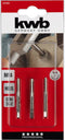 KWB - Handtappenset - Schroefdraadtappen - M4 - 3-delig
