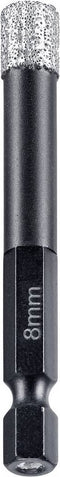 kwb HM Fliesenbohrer 6-Kant 8 mm 500308 Tegelboor 1/4 (6.3 mm), Zeskant schacht 1 stuk(s)
