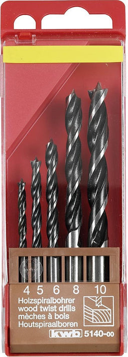 KWB Houtspiraalborenset - 5-delig