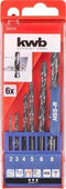 KWB HSS Borenset - 2-8 mm - 6-delig