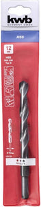 kwb HSS metaalboor Ø 12 mm - precisiegereedschap voor metaalboren, DIN 338, punt 118°