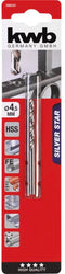 KWB HSS Silverstar Metaalboor op Kaart - 4.5 mm
