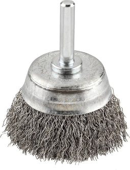 KWB - Komborstel op stift - 50mm - Gegolfd staaldraad