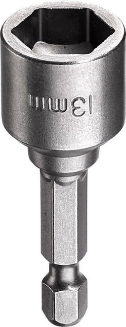 kwb Magnetische bitdop 8 mm Professioneel van TQ 60 staal (aandrijving: 1/4 inch EQ 6,3 zeskantschacht, ISO 1173, voor buitenzeskantschroeven