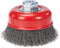 kwb potborstel voor haakse slijpers Ø 100 mm, draadhouder M14, van gegolfd HSS-staaldraad, voor metaal en steen, voor reinigen, ontkalken, opruwen en ontroesten