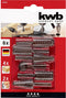 KWB profielrasp - 6 delige set - Cilindrisch, cilindrisch rond, conisch, kogel/cilindrisch, conisch - 495500