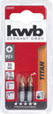 KWB Schroefbit - Titaan - PZ1 - Pozidriv 1 - 25mm - 2 stuks