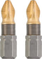 KWB Schroefbit - Titaan - PZ1 - Pozidriv 1 - 25mm - 2 stuks