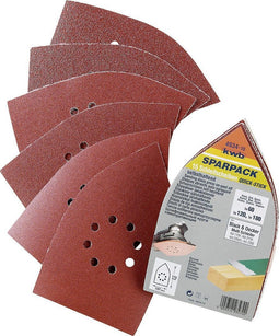 KWB schuurschijf 107 x 175 mm - Assorti - Klittenbandhechting - 493470 - 12 stuks