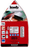 KWB schuurschijf 107 x 175 mm - Assorti - Klittenbandhechting - 493470 - 12 stuks