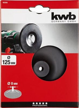 KWB - Steunschijf Rubber op stift - voor boormachine - 125mm