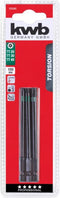 KWB torsie bitset - TT10, TT15 en TT20 - Lengte 150 mm - Hoge torsieweerstand - 123343