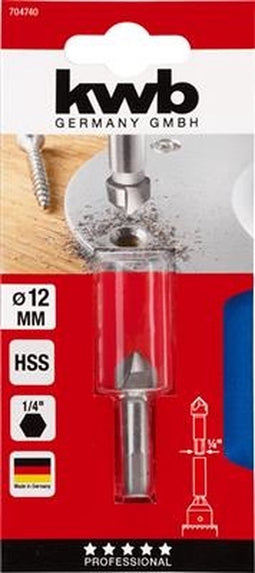 KWB Verznkboor hss 6kant 7047-40 - 12 mm