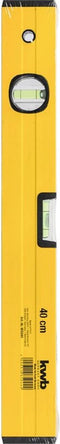 kwb waterpas aluminium 40 cm, nauwkeurigheid 0,5 mm/m, zeer nauwkeurig geslepen, elk 1 horizontale en verticale bel