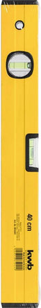 kwb waterpas aluminium 40 cm, nauwkeurigheid 0,5 mm/m, zeer nauwkeurig geslepen, elk 1 horizontale en verticale bel