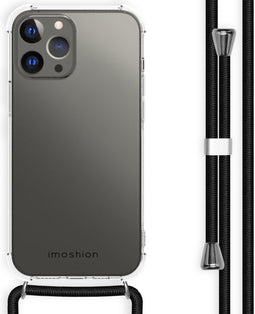 iMoshion Hoesje Geschikt voor iPhone 13 Pro Max Hoesje Met Koord - iMoshion Backcover met koord - Transparant