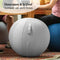 Backerz Zitbal 55 CM - Luxe Yoga Bal - Ergonomische Bureaustoel Bal - Lichtgrijs