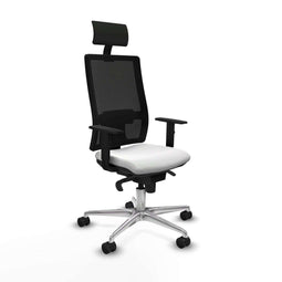 Bureaustoel met hoofdsteun Piqueras y Crespo 1D086N1 Wit