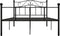 vidaXL - Bedframe - metaal - zwart - 160x200 - cm