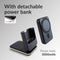 Mobilize 4 in 1 - Draadloos Oplaadstation met Afneembare Powerbank 5000mAh - MagSafe-compatibel - Zwart