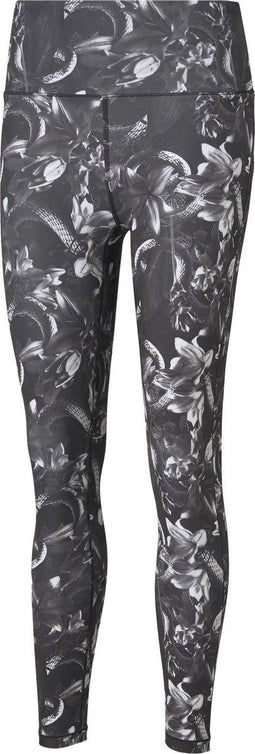PUMA Train UNTMD AOP HW 7/8 Tight - Sportlegging Dames - High waist - Zwart/Grijs