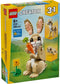 LEGO Creator 3in1 - Lief konijn - Bouwbaar konijn met verstelbare onderdelen
