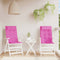 Stoelkussens 2 st hoge rug oxford stof roze
