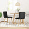 vidaXL - Eetkamerstoelen - 2 - st - stof - zwart