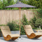 vidaXL - Donkergrijze - Tuinparasol - 217x230 - cm - van - Bamboe