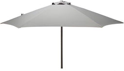 Pro Garden Tuinparasol Menorca - D230 cm - grijs - zonwering - parasol - met hoes
