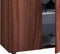 Kledingkast opbergkast Vandol Lonal Mini - kinderkamer - 110 cm hoog - donkerbruin