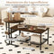 Coast Salontafel Set van 2 - Ovale en Ronde Bijzettafel - Bruin (2 stuks)
