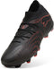 PUMA FUTURE 9 MATCH FG/AG - Unisex Sportschoenen - Flexibele pasvorm 360-graden wendbaarheid - PUMA Black-Glowing Red-Strong Gray