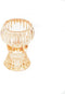 Housevitamin glazen kandelaar amber 6x8 cm