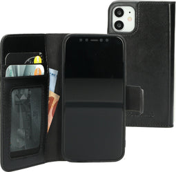 Mobiparts Excellent Wallet Case 2.0 - Flip cover - Echt leder - Zwart
