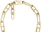 Fossil Damesketting - Schakelketting - Goudkleurig Staal - 37 cm