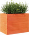 vidaXL - Plantenbak - 90x60x68,5 - cm - massief - grenenhout - wasbruin