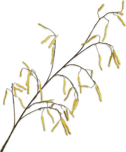 Silk-ka Zijden Bloem-Kunstbloem Hazelaar Tak Geel 129 cm